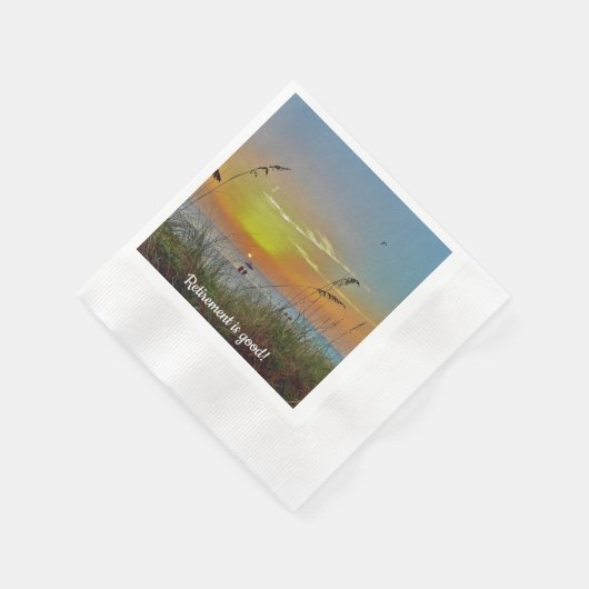 Beach Summer Sunset Napkins Serviette (Ecke)