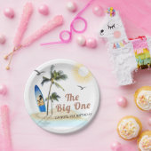 Beach Summer Surf 1. Geburtstag 7" Runde Pappteller (Party)