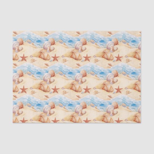 Beach Summer Tissue Paper Seidenpapier (Vorderseite)
