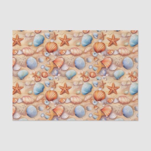 Beach Summer Tissue Paper Seidenpapier (Vorderseite)