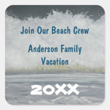 Beach Summer Vacation Ocean Wiedersehen Trip Envel