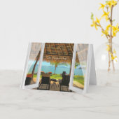 Beach Sun Fun Tropics Magischer Geburtstag Karte (Gelbe Blume)