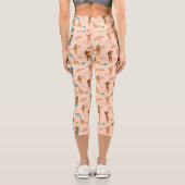 Beach Sunbader Pattern Capri Leggings (Rückseite)
