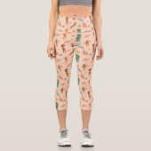 Beach Sunbader Pattern Capri Leggings (Vorderseite)