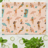 Beach Sunbader Pattern Geschirrtuch (Gefaltet)