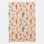 Beach Sunbader Pattern Geschirrtuch (Vertikal)