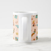 Beach Sunbader Pattern Jumbo-Tasse (Rückseite)