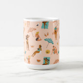 Beach Sunbader Pattern Kaffeetasse (Mittel)