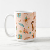 Beach Sunbader Pattern Kaffeetasse (Links)