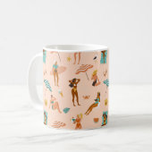 Beach Sunbader Pattern Kaffeetasse (Vorderseite Links)