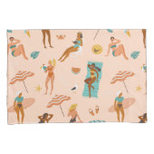 Beach Sunbader Pattern Kissenbezug (Vorderseite-Rechts)