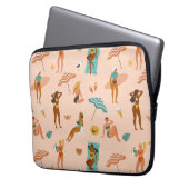 Beach Sunbader Pattern Laptopschutzhülle (Vorderseite Links)