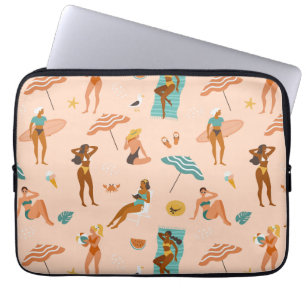 Beach Sunbader Pattern Laptopschutzhülle