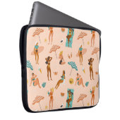 Beach Sunbader Pattern Laptopschutzhülle (Vorne Rechts)