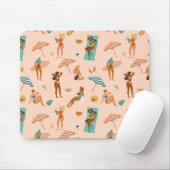 Beach Sunbader Pattern Mousepad (Mit Mouse)
