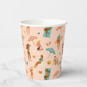 Beach Sunbader Pattern Pappbecher (Links)