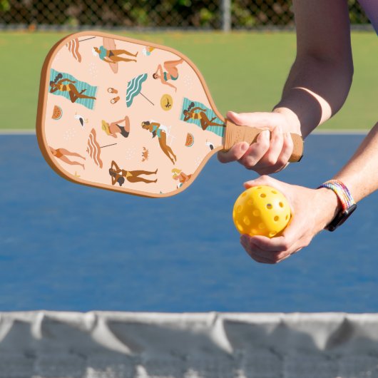 Beach Sunbader Pattern Pickleball Schläger (InSitu)