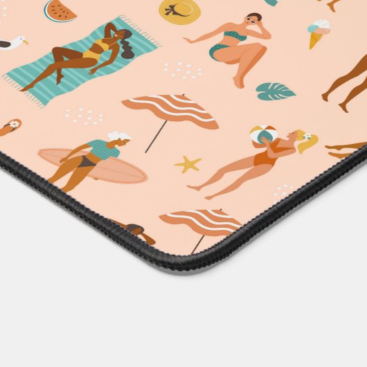 Beach Sunbader Pattern Schreibtischunterlage (Ecke)