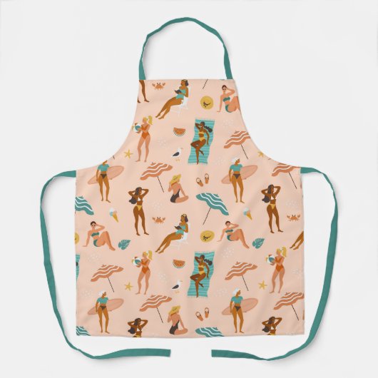 Beach Sunbader Pattern Schürze (Vorderseite)