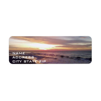 ****BEACH SUNRISE**** ADRESSE ETIKETT