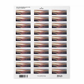****BEACH SUNRISE**** ADRESSE ETIKETT (Vorne)