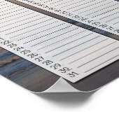 Beach Sunrise Birthday Calendar Poster (Ecke)