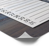 Beach Sunrise Classroom Größe Geburtstagskalender Poster (Ecke)