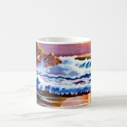 Beach Sunrise Coffee Tasse (Mittel)