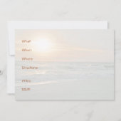 Beach Sunrise Einladung (mit zwei Bildern) (Rückseite)