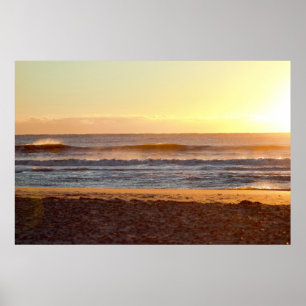 Beach Sunrise Foto Poster