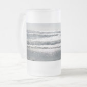 Beach Sunrise Mattglas Bierglas (Vorderseite Links)