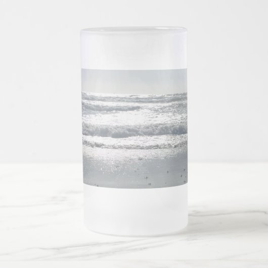 Beach Sunrise Mattglas Bierglas (Mittel)