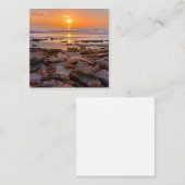 Beach Sunrise Mini-Notecard-Set Mitteilungskarte (Vorne/Hinten)