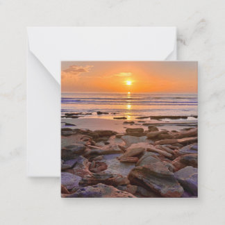 Beach Sunrise Mini-Notecard-Set Mitteilungskarte