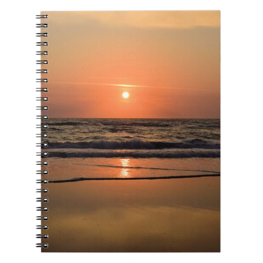 Beach Sunrise Notebook Notizblock (Vorderseite)