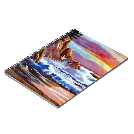 Beach Sunrise Notebook Notizblock (Linke Seite)