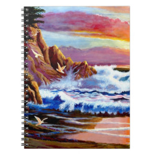 Beach Sunrise Notebook Notizblock