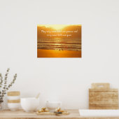 Beach Sunrise Peace Promise Poster (Küche)