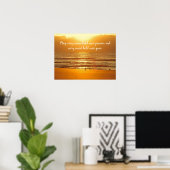 Beach Sunrise Peace Promise Poster (Heimbüro)