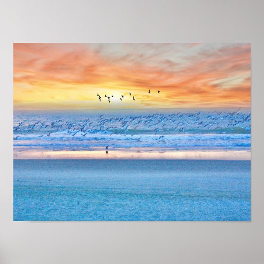 Beach Sunrise Poster (Vorne)