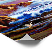 Beach Sunrise Poster (Ecke)