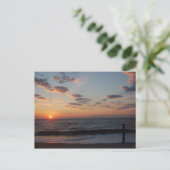 Beach Sunrise Postkarte (Stehend Vorderseite)