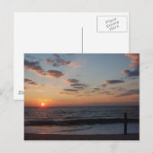 Beach Sunrise Postkarte (Vorne/Hinten)