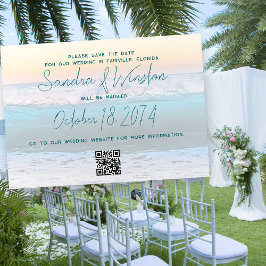 Beach Sunrise Save the Date Hochzeitsankündigung