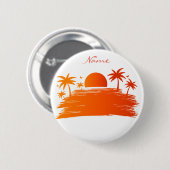 Beach Sunrise Sunset Thunder_Cove Button (Vorne & Hinten)