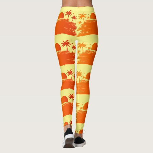 Beach Sunrise Sunset Thunder_Cove Leggings (Rückseite)