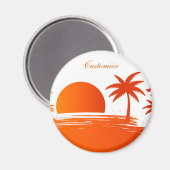 Beach Sunrise Sunset Thunder_Cove Magnet (Vorderseite/Rückseite)