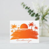 Beach Sunrise Sunset Thunder_Cove Postkarte (Stehend Vorderseite)