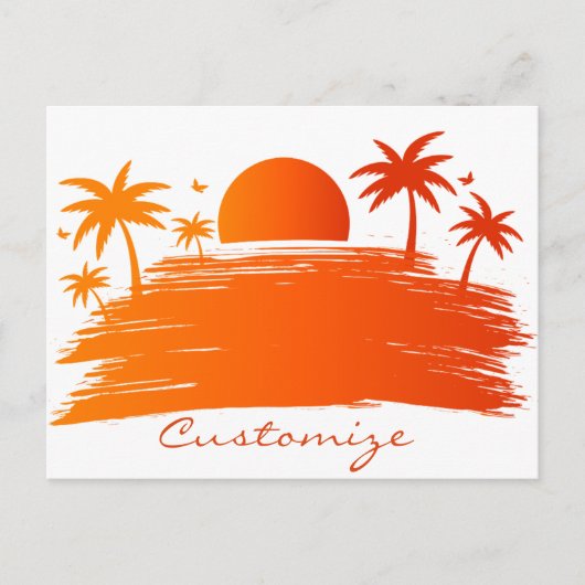 Beach Sunrise Sunset Thunder_Cove Postkarte (Vorderseite)