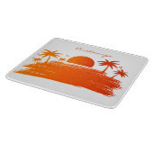 Beach Sunrise Sunset Thunder_Cove Schneidebrett (Ecke)